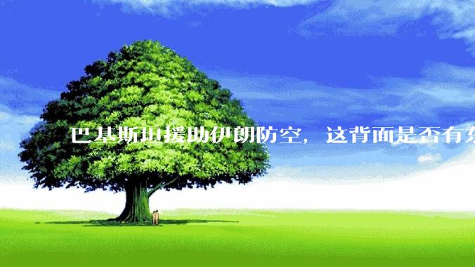 巴基斯坦援助伊朗防空，这背面是否有东方大国的影子？