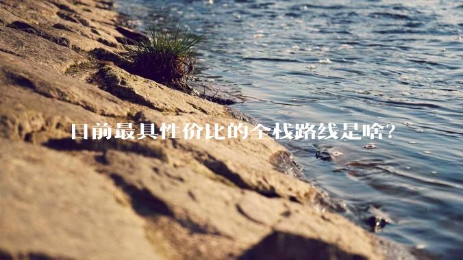 目前最具性价比的全栈路线是啥？