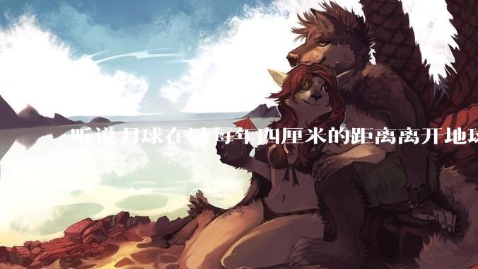 听说月球在以每年四厘米的距离离开地球，这是不是真的？